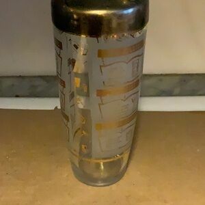 Modern Gold and Silver Home Accent Drink Mixer 1950s